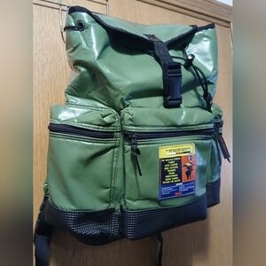 Vintage Kansai Backpack Kansai Attaché Olive Green Gorpcore Japan Rare